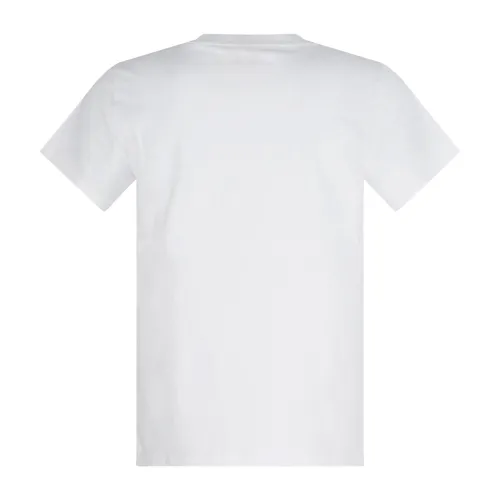 Sun68 - T-shirt bianca con ricamo logo sul petto per uomo | t35145 31 bianco