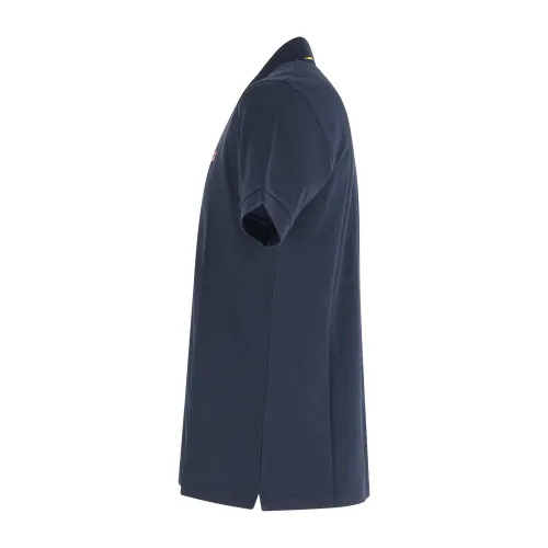 Sun68 - Polo blu manica corta con ricamo logo per uomo | a35140 07navy blue