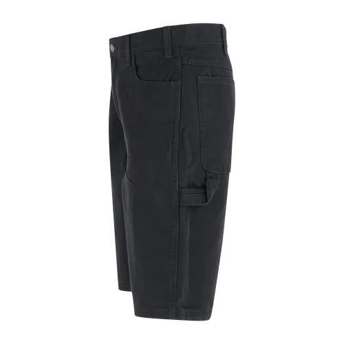Dickies - Bermuda nera regular a vita alta multi tasca per uomo | dk0a4xngc401