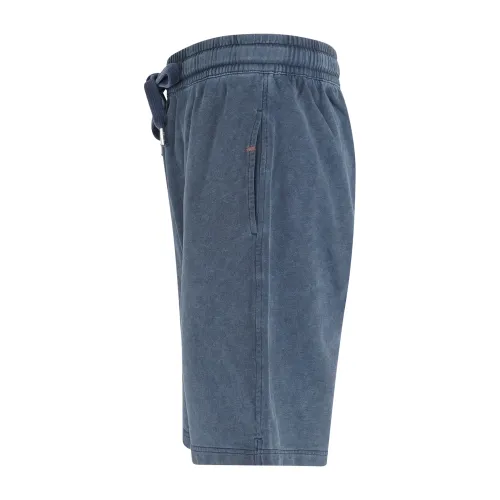 Sun68 - Bermuda blu in cotone con elastico in vita per uomo | f35157 07navy blue