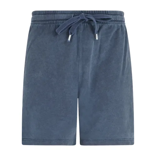 Sun68 - Bermuda blu in cotone con elastico in vita per uomo | f35157 07navy blue