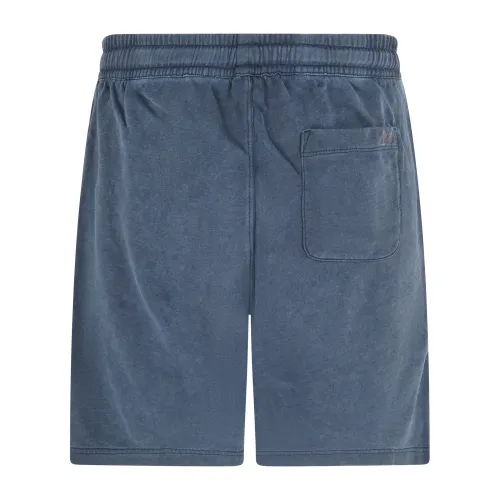 Sun68 - Bermuda blu in cotone con elastico in vita per uomo | f35157 07navy blue