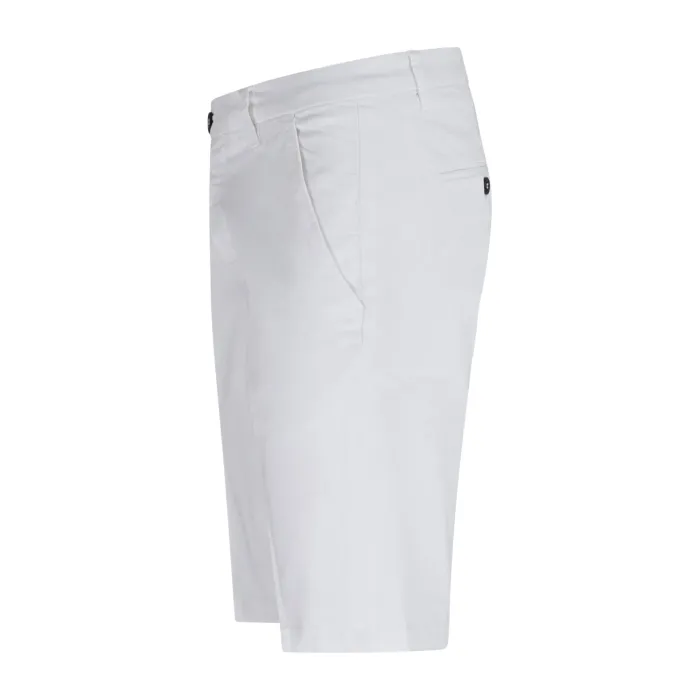 Roy Roger's - Bermuda bianca tasca a filo in cotone slim fit per uomo |