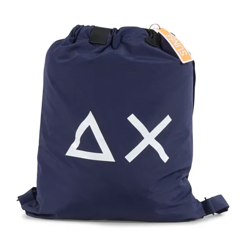 Sun68 - Zaino blu con logo per uomo | x35122 07 navy blue