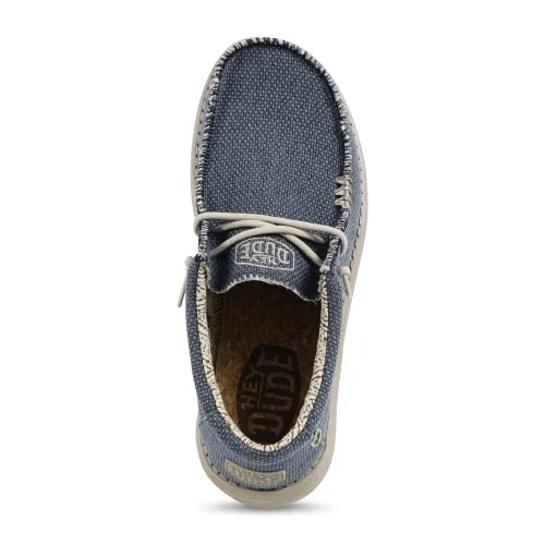Hey Dude - Slip on blu con suola ultraleggera per uomo | hd 40003-4nm wally