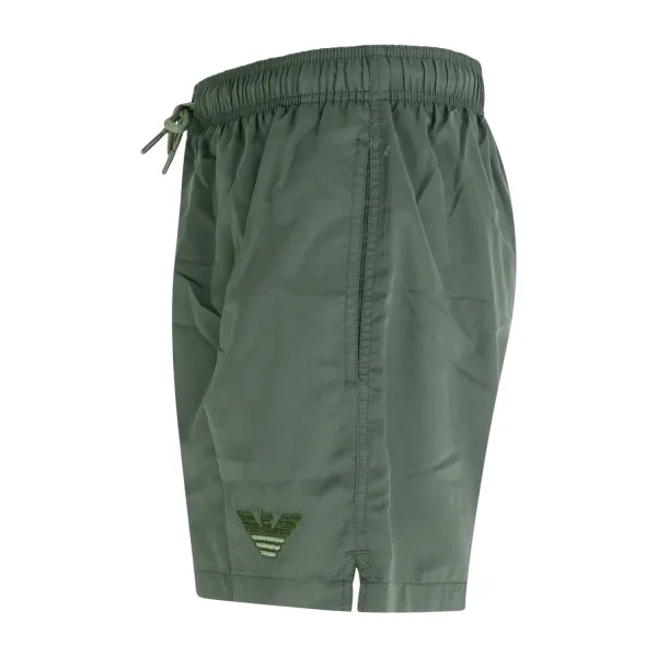 Emporio Armani - Bermuda mare verde con ricamo logo bicolore sul fronte per 2