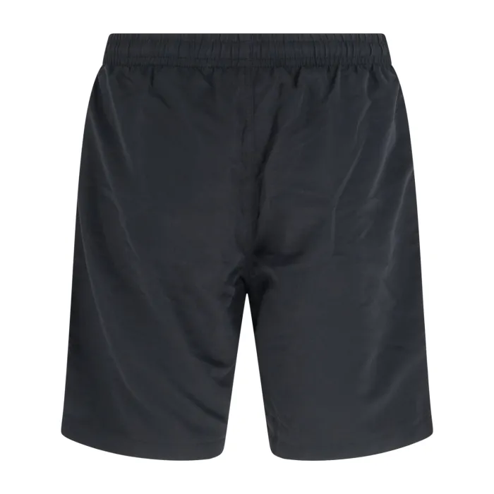 Emporio Armani - Bermuda mare nera con elastico logato in vita tono su tono per