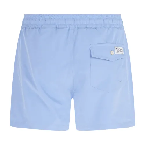 Polo Ralph Lauren - Bermuda mare celeste con logo ricamato per uomo |