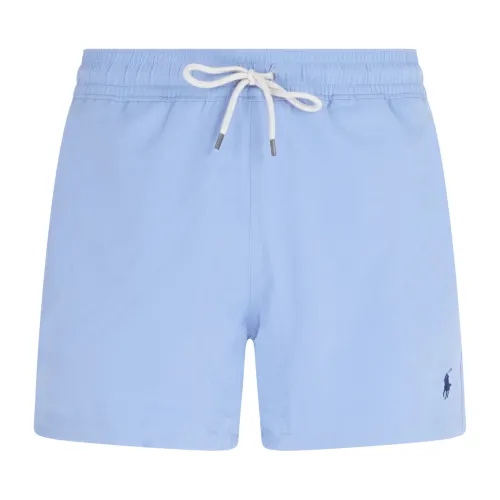 Polo Ralph Lauren - Bermuda mare celeste con logo ricamato per uomo |