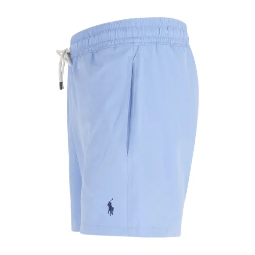 Polo Ralph Lauren - Bermuda mare celeste con logo ricamato per uomo |