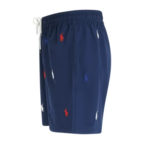 Polo Ralph Lauren - Bermuda mare blu con logo ricamato per uomo | 710957786001