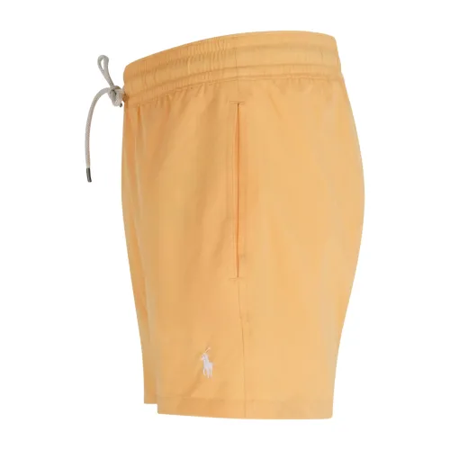 Polo Ralph Lauren - Bermuda arancione verde con logo ricamato per uomo |