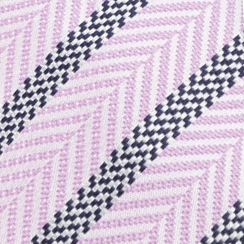 Missoni - Cravatta rosa con motivo spigato per uomo | cr7aseu9997 0005 2