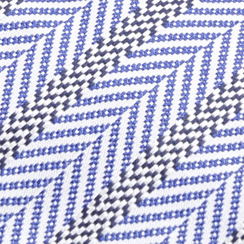 Missoni - Cravatta blu con motivo spigato per uomo | cr7aseu9997 0001 2