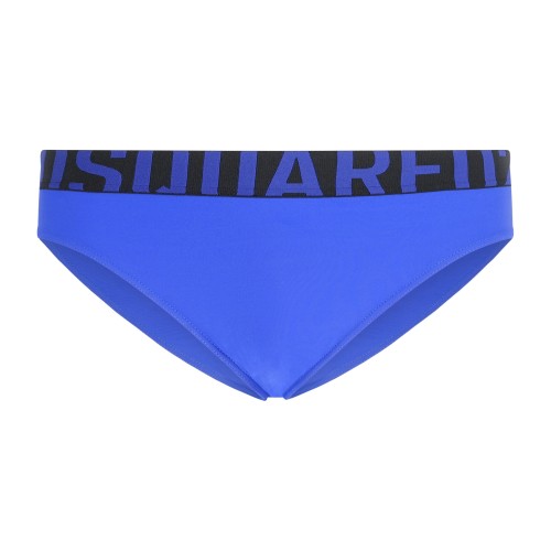 Dsquared2 - Slip mare blu con elastico logano in vita per uomo | d7b356030