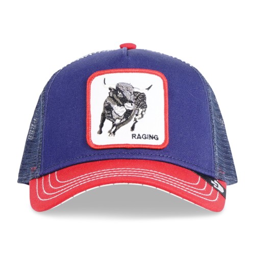 Goorin Bros. - Cappello multicolore con visiera e retro in retina con patch