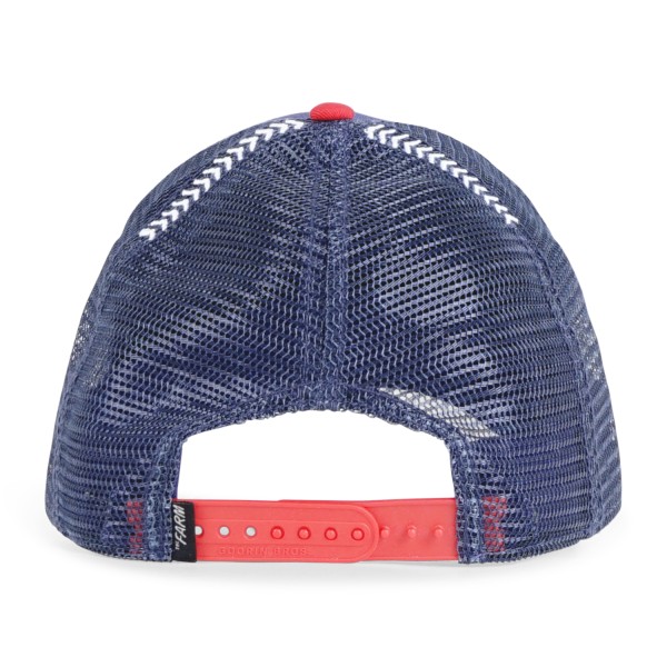 Goorin Bros. - Cappello multicolore con visiera e retro in retina con patch