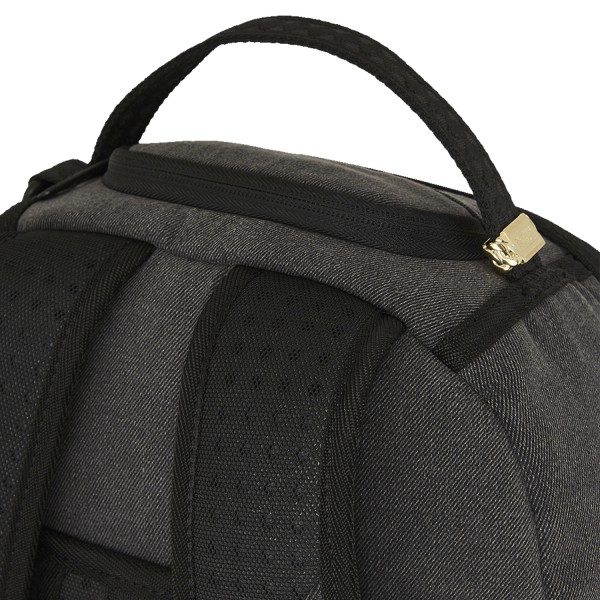 Sprayground - Zaino nero Shark central painted con stampa logo per uomo |