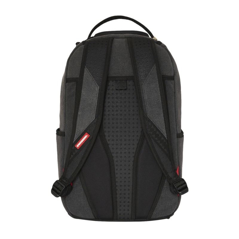 Sprayground - Zaino nero Shark central painted con stampa logo per uomo |