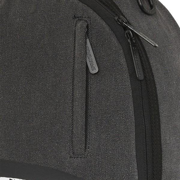 Sprayground - Zaino nero Shark central painted con stampa logo per uomo |
