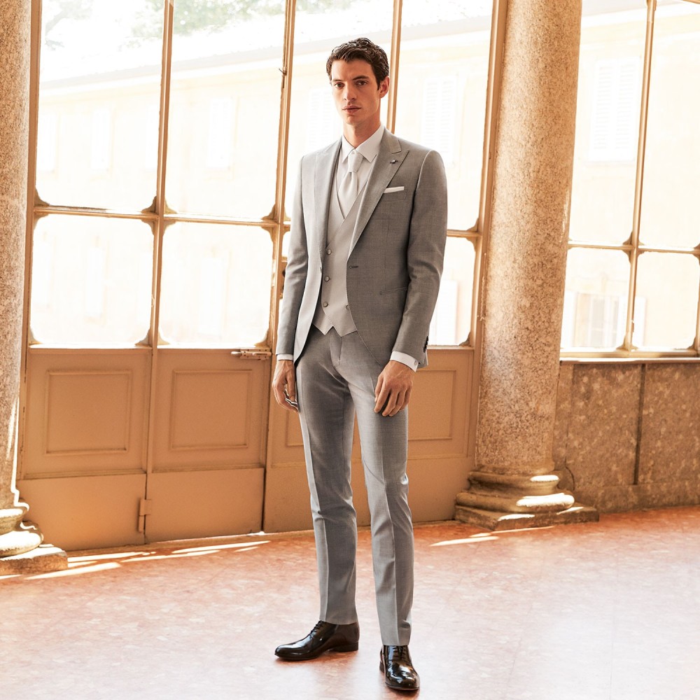 Abito classico grigio per uomo | MaisonBorracci