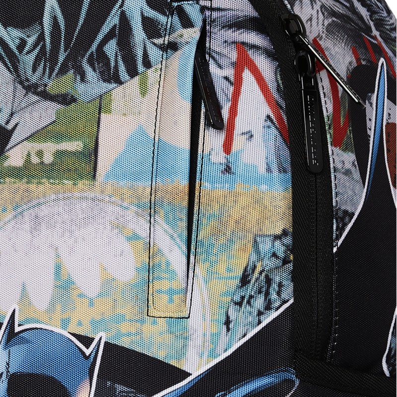 Sprayground - Zaino multicolore DC batman collage shark fantasia astratta per