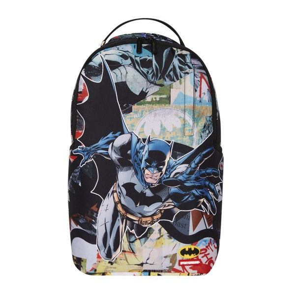 Sprayground - Zaino multicolore DC batman collage shark fantasia astratta per