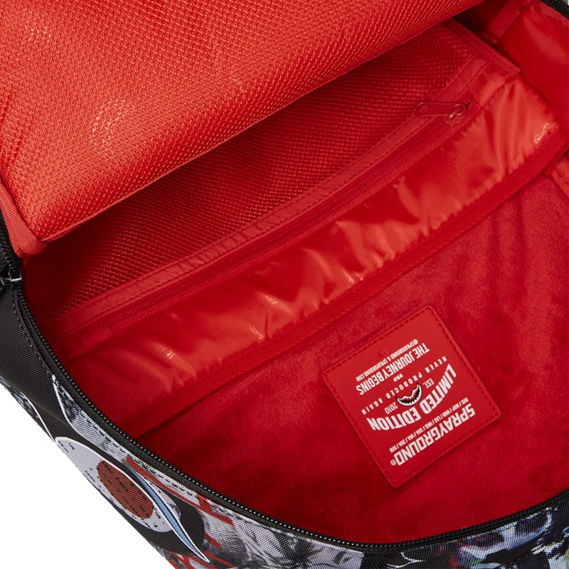 Sprayground - Zaino multicolore DC batman collage shark fantasia astratta per