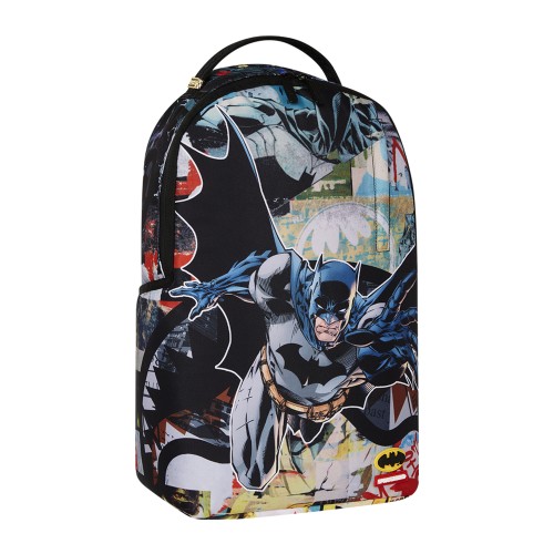 Sprayground - Zaino multicolore DC batman collage shark fantasia astratta per 2