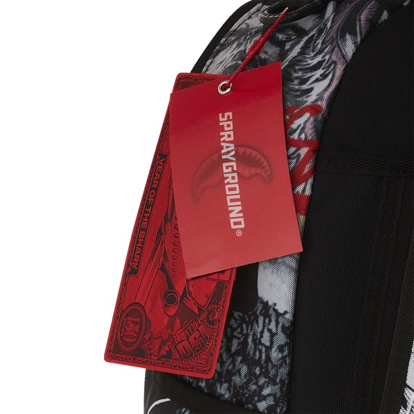 Sprayground - Zaino multicolore DC batman collage shark fantasia astratta per