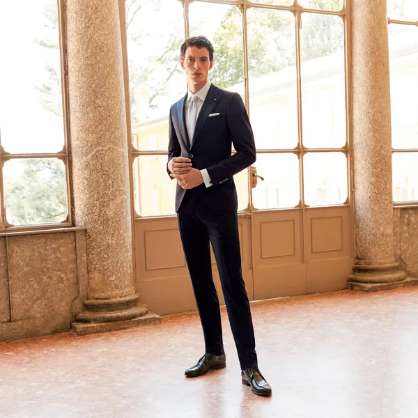 Luigi Bianchi Mantova Flirt - Abito classico blu per uomo | 