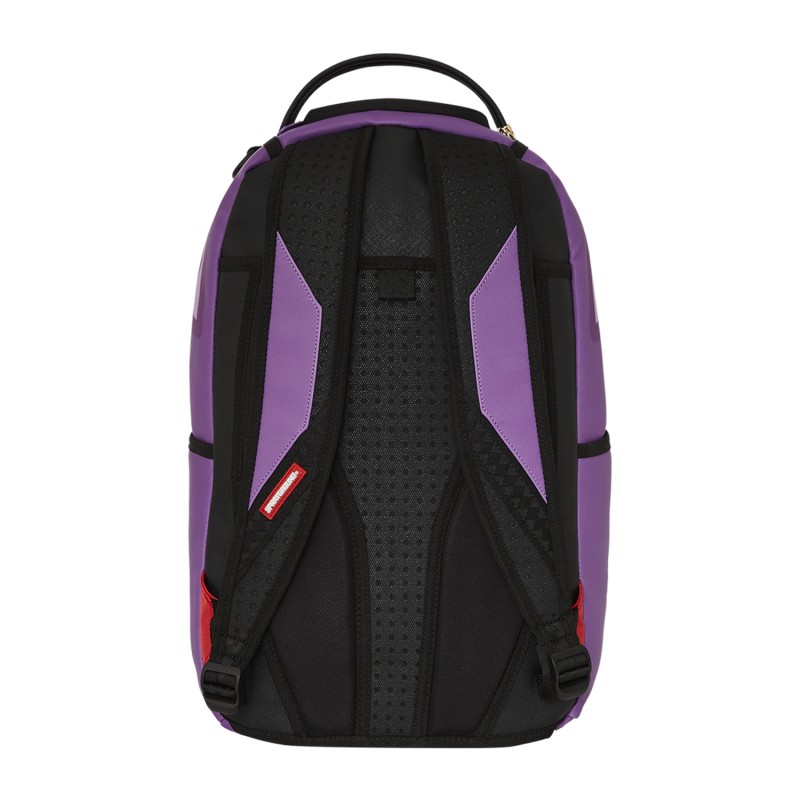Sprayground - Zaino viola Purple shark central in ecopelle per uomo | b7740nsz