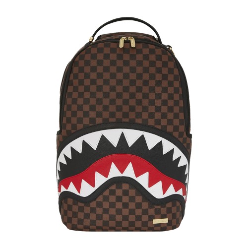 Sprayground - Zaino marrone Sawtooth sharks in paris con patch logo per uomo |