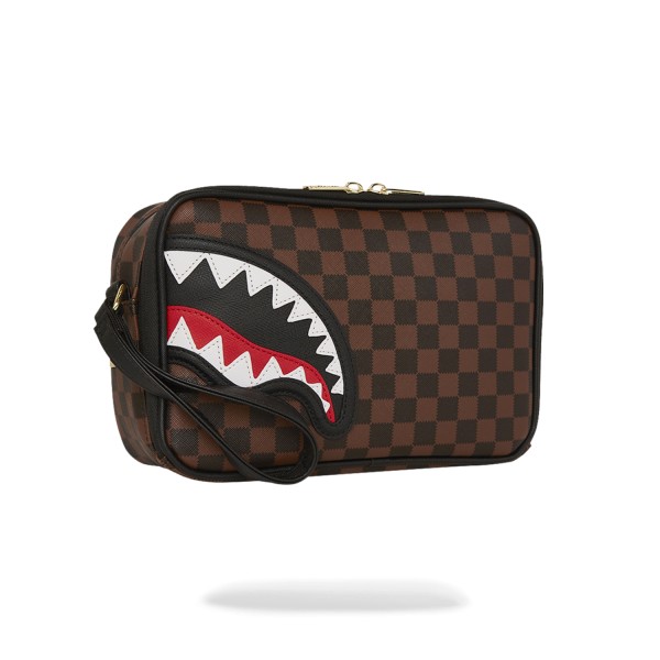 Sprayground - Borsa marrone Sawtooth sharks in paris toiletry brick fantasia