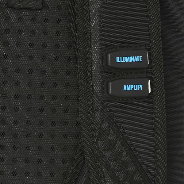 Sprayground - Zaino nero Led stripe sharks interattivo per uomo | b7612nsz black