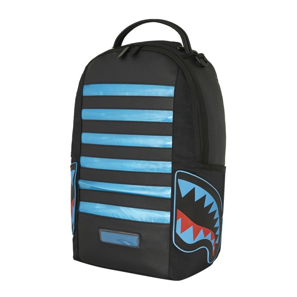 Sprayground - Zaino nero Led stripe sharks interattivo per uomo | b7612nsz black