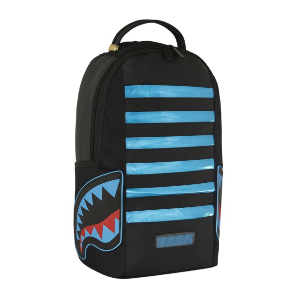 Sprayground - Zaino nero Led stripe sharks interattivo per uomo | b7612nsz black