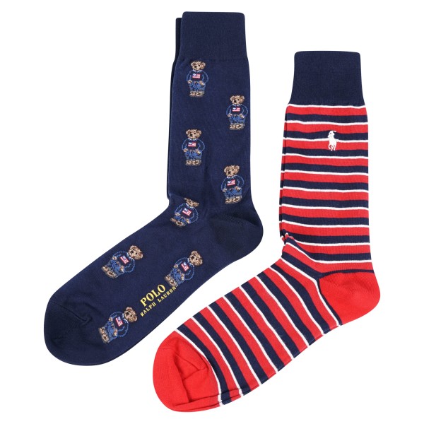 Polo Ralph Lauren - Set di 2 paia di calze multicolore per uomo | 449892838001