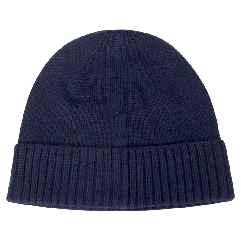 Polo Ralph Lauren - Cappello blu in lana merino con logo ricamato sul fronte