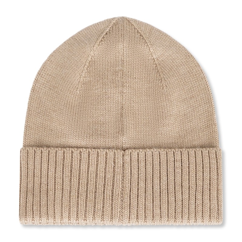 Polo Ralph Lauren - Cappello beige in lana merino con logo ricamato sul fronte