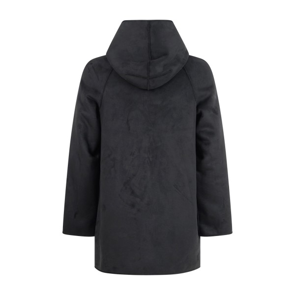 Daniele Alessandrini - Parka nero in ecomontone con cappuccio per uomo |