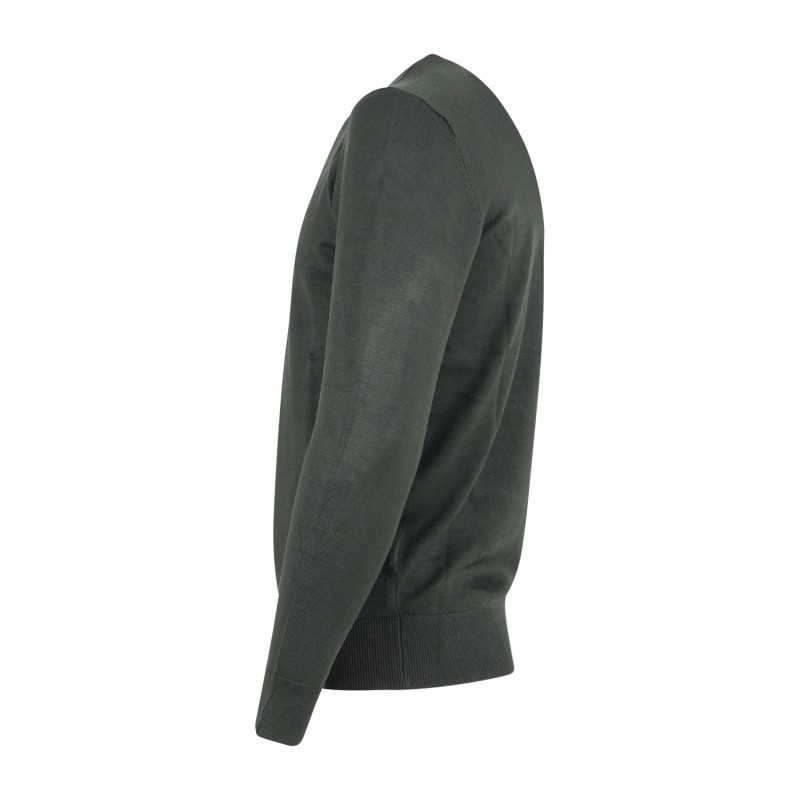 Richmond X - Maglione verde Cuanza manica lunga con patch logo sul fondo per