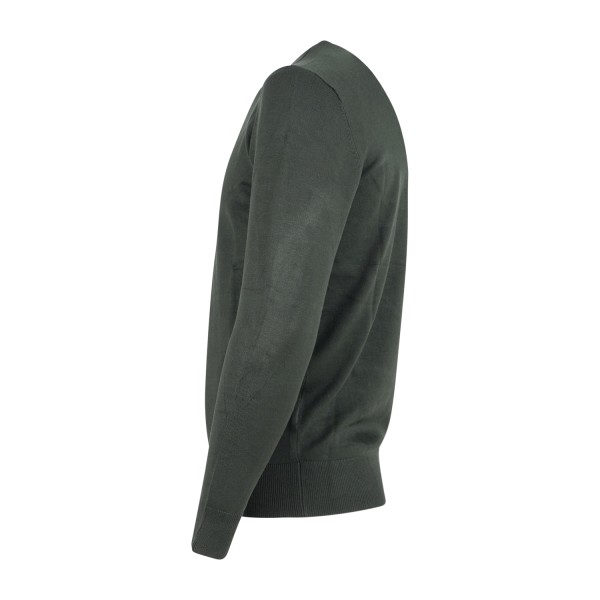 Richmond X - Maglione verde Cuanza manica lunga con patch logo sul fondo per