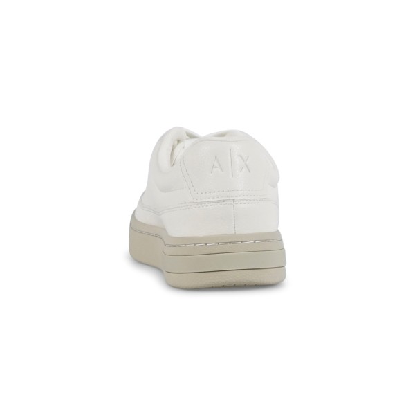 Armani Exchange - Sneakers bianca effetto pelle dalla finitura grana per uomo |