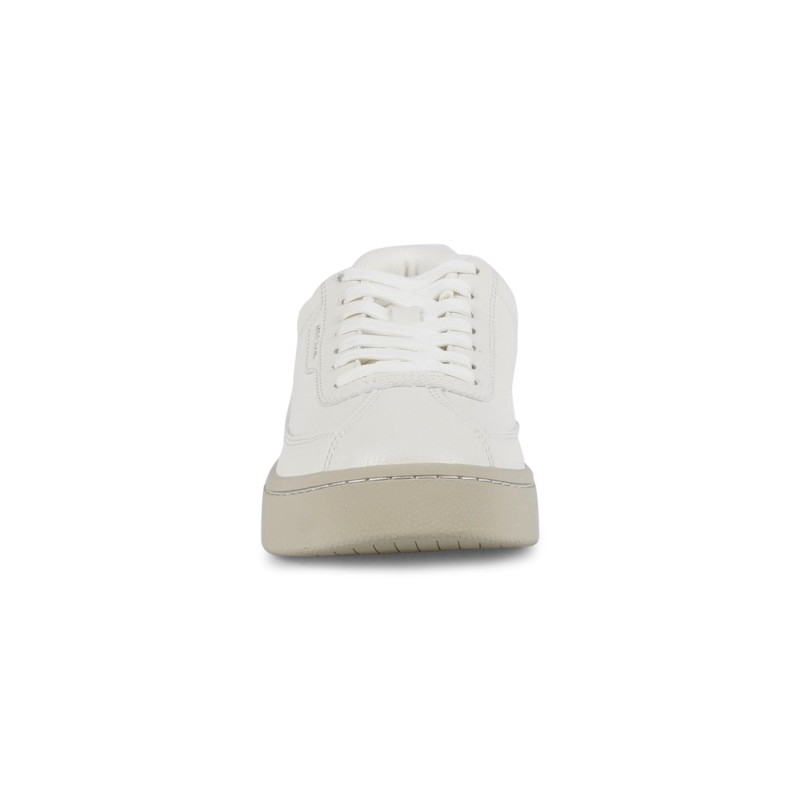 Armani Exchange - Sneakers bianca effetto pelle dalla finitura grana per uomo |
