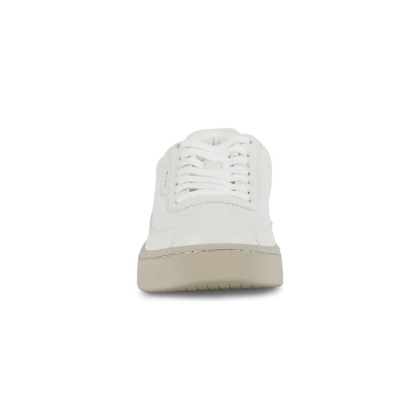 Armani Exchange - Sneakers bianca effetto pelle dalla finitura grana per uomo |