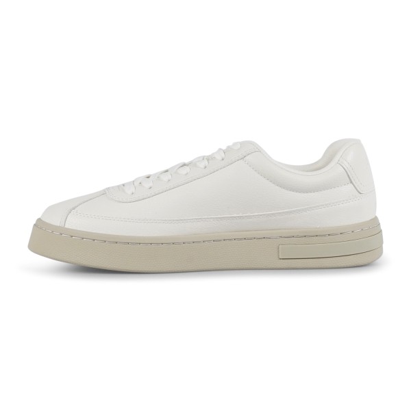 Armani Exchange - Sneakers bianca effetto pelle dalla finitura grana per uomo |
