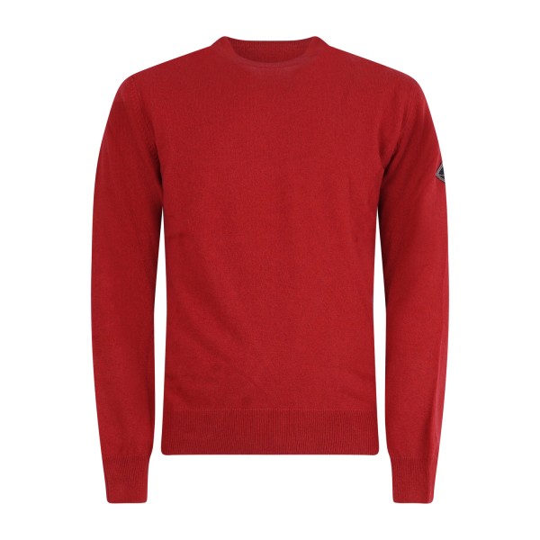 Roy Roger's - Maglione girocollo rosso in lana e cashmere per uomo |