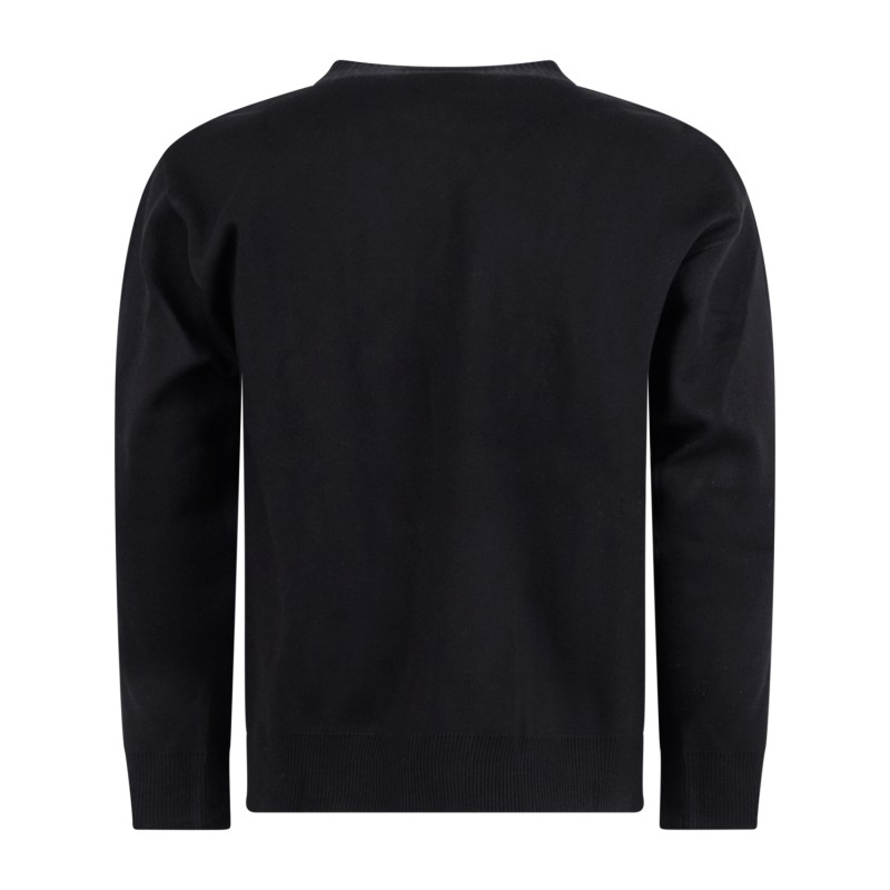 Officina36 - Maglione girocollo nero in lana per uomo | ar41 nero
