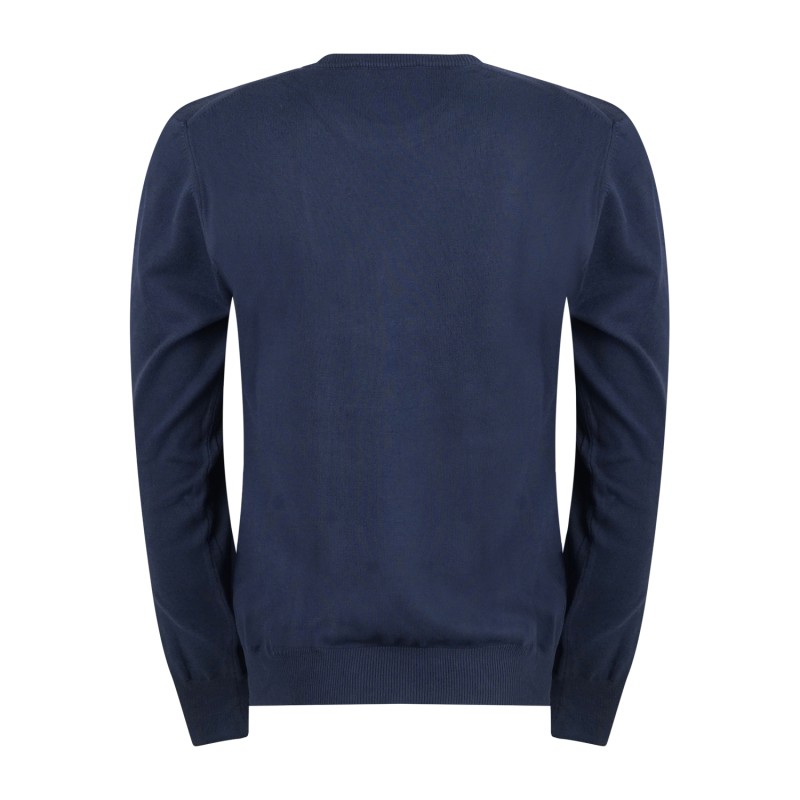 Roy Roger's - Maglione girocollo blu in cotone per uomo | rru502cn46xxxx c0048